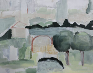 landschap, oil on canvas, 50 x 60 cm, 2024