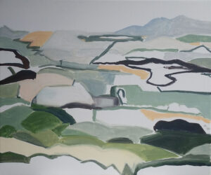 A summer's day oil on canvas A view 50 x 60 cm 2019