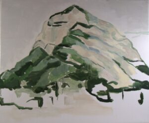 Montgó oil on canvas A view 50 x 60cm 2022