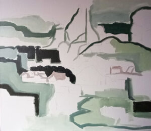 januari 2022/2 oil on canvas A view 50 x 60 cm 2022
